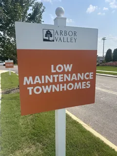 a view of a sign board