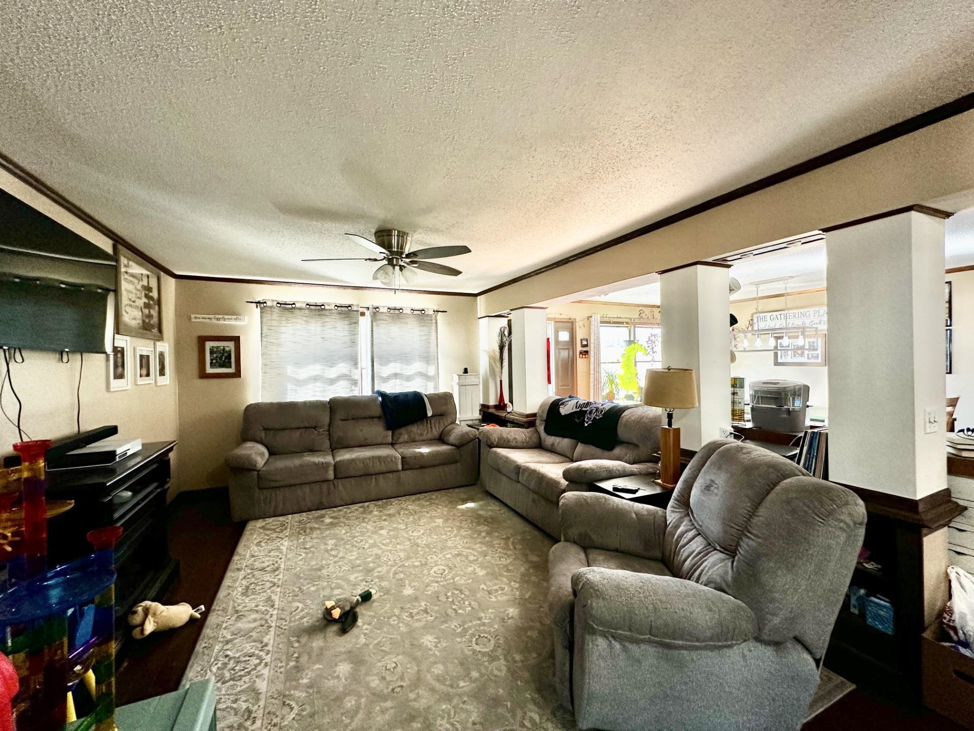 919 3rd Avenue Fulton, IL 61252 - Photo 10 of 24 a living room with furniture and a flat screen tv