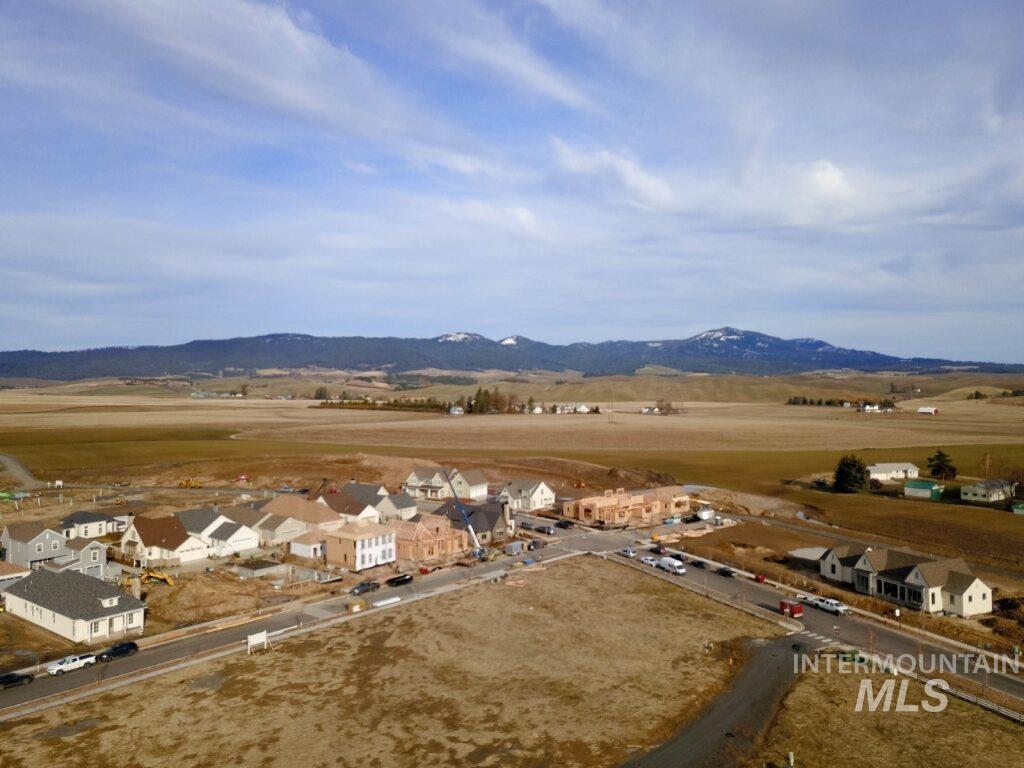 1354 Slonaker, Unit BISHOP Moscow, ID 83843 - Photo 20 of 29 Aerial view of sparsely populated area featuring nearby suburban area and mountains