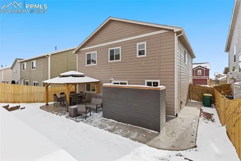 a view of a house with patio