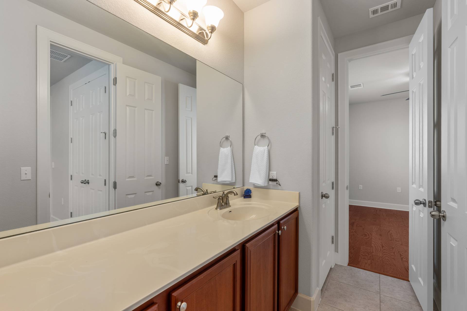 3516 Venezia View Leander, TX 78641 - Photo 16 of 40 Bathroom featuring vanity and light tile patterned flooring