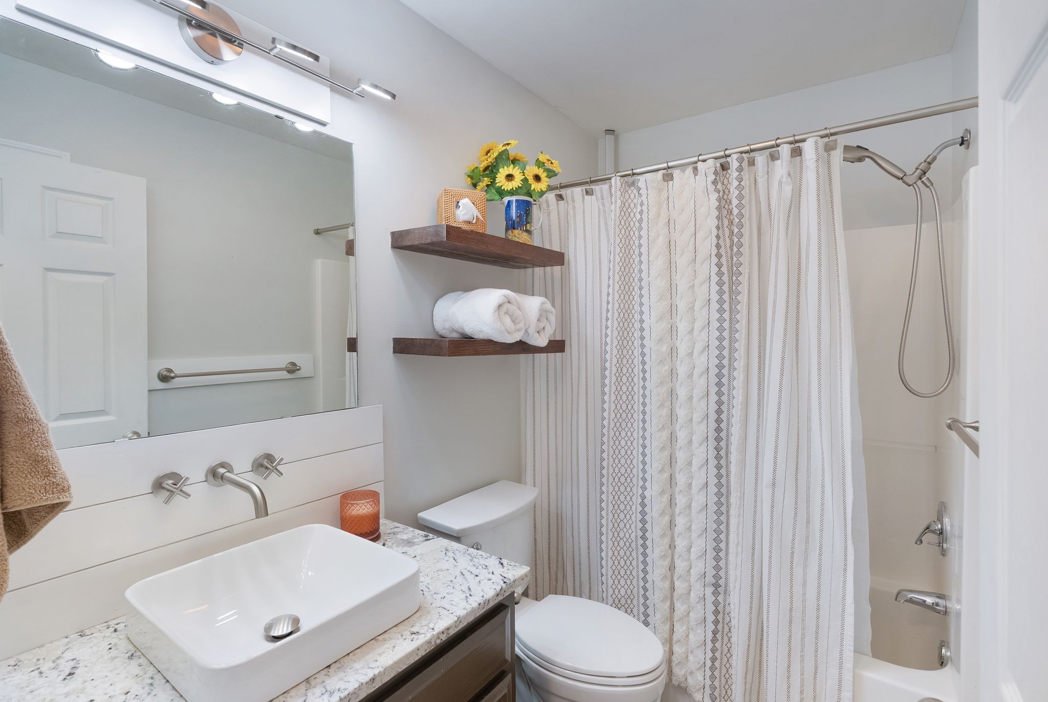 485 Rigney Road Manchester, TN 37355 - Photo 42 of 61 a bathroom with a sink a toilet and shower curtain