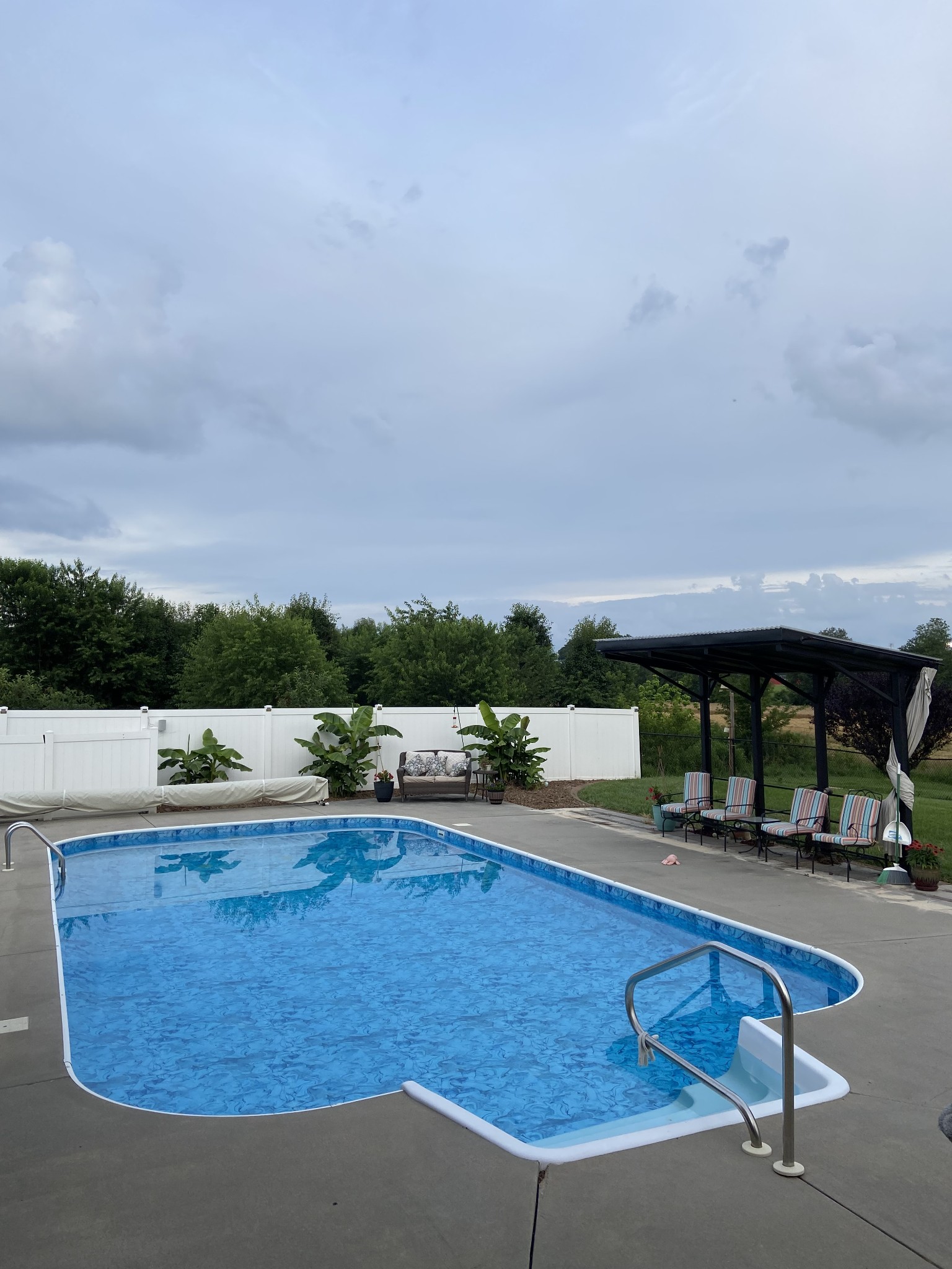 485 Rigney Road Manchester, TN 37355 - Photo 56 of 61 a view of swimming pool with seating space and hardwood floor