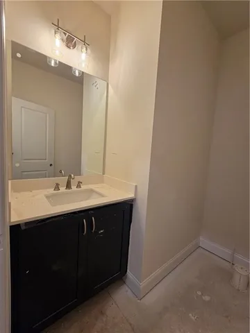 a bathroom with a window