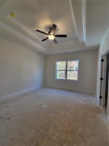 a spacious bathroom with a double vanity sink and mirror