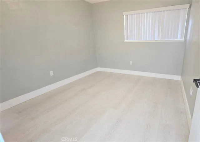 an empty room with an entryway