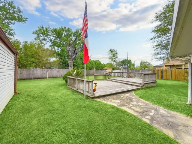 a view of a park with slide