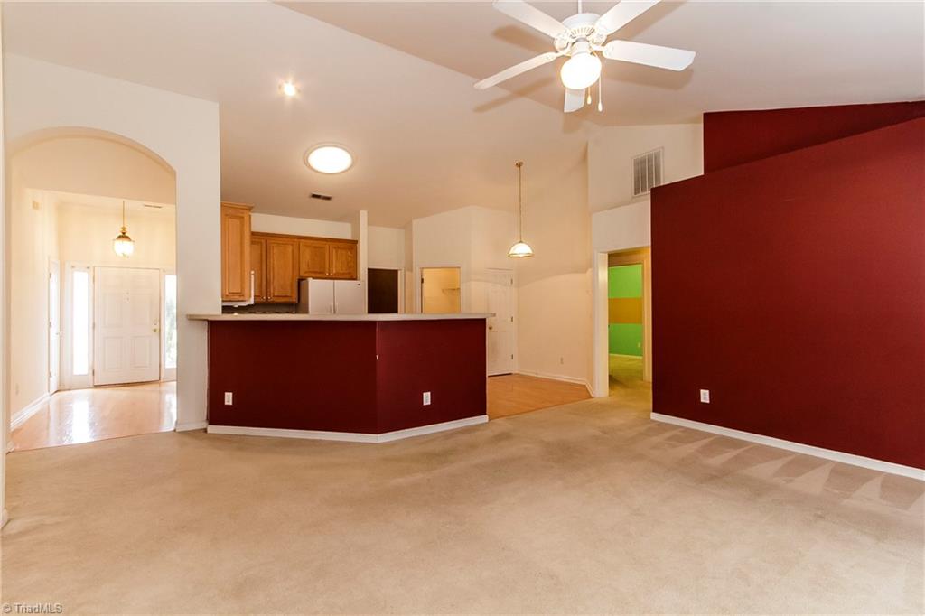 1757 Hanford Hills Road Graham, NC 27253 - Photo 6 of 24 Living open to kitchen
