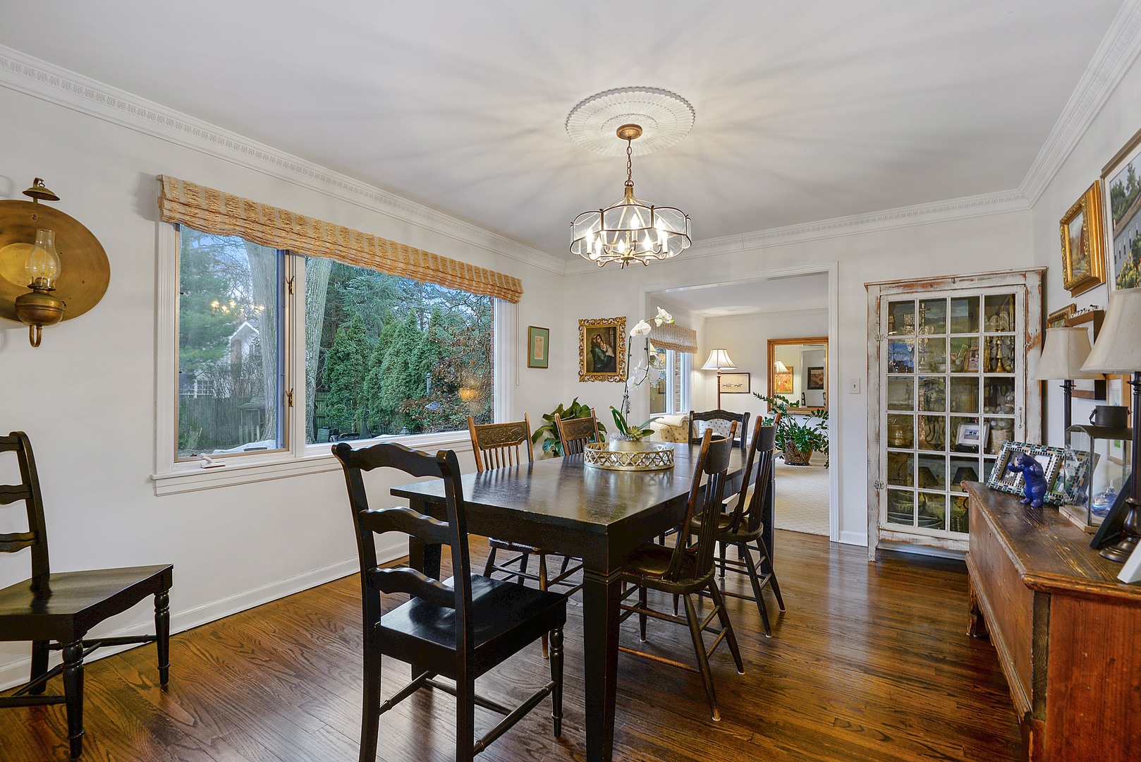 1034 Pontiac Road Wilmette, IL 60091 - Photo 6 of 32 a view of a dining room with furniture window and wooden floor
