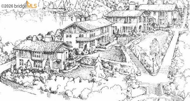 2501 Rose Walk Berkeley, CA 94708 - Photo 4 of 60 Vintage drawing of the Rose Walk Complex