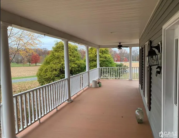 a view of a porch