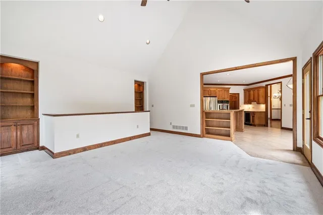 a view of an empty room