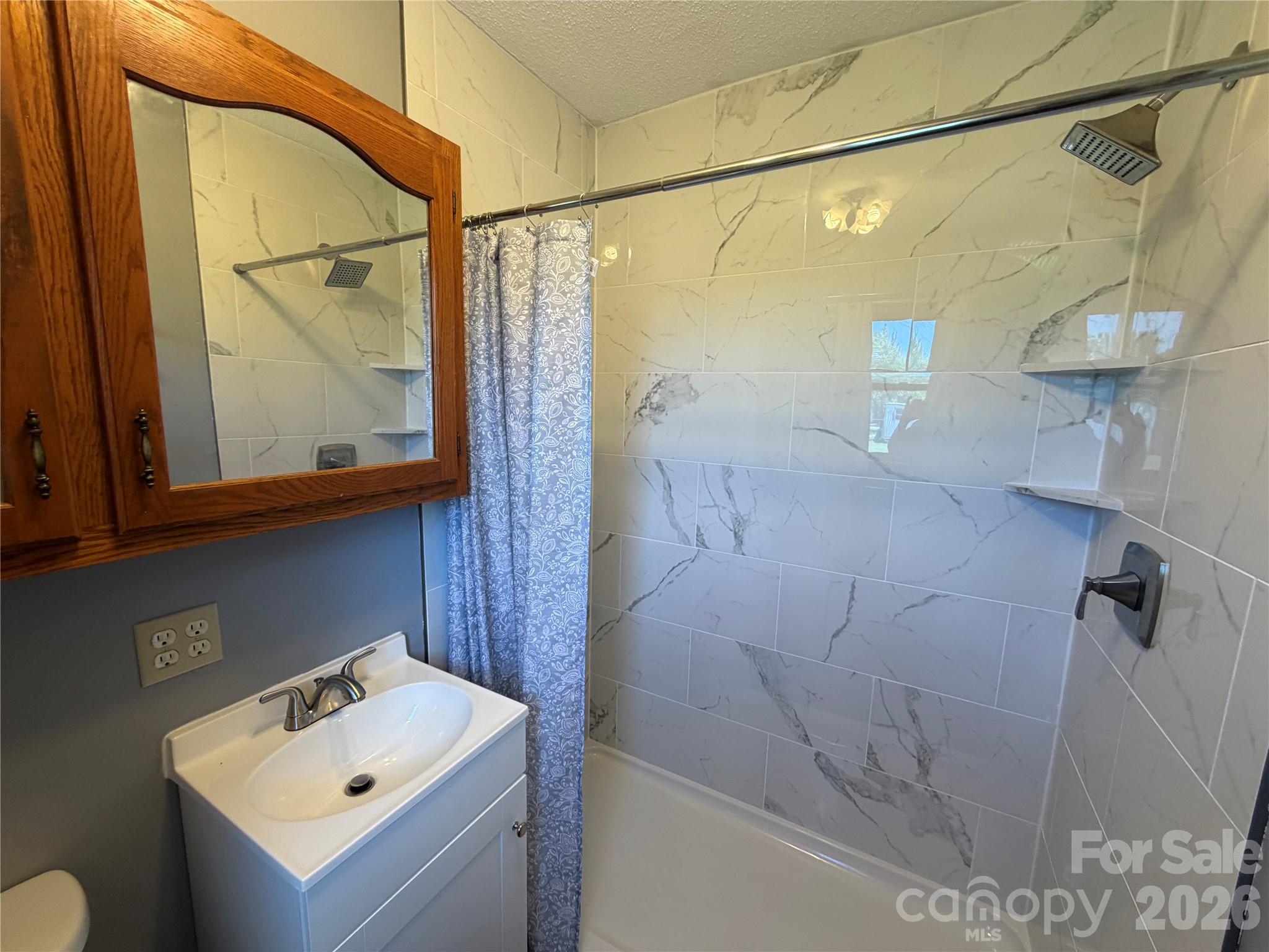 372 Ferry Road Forest City, NC 28043 - Photo 16 of 36 a bathroom with a sink mirror and shower