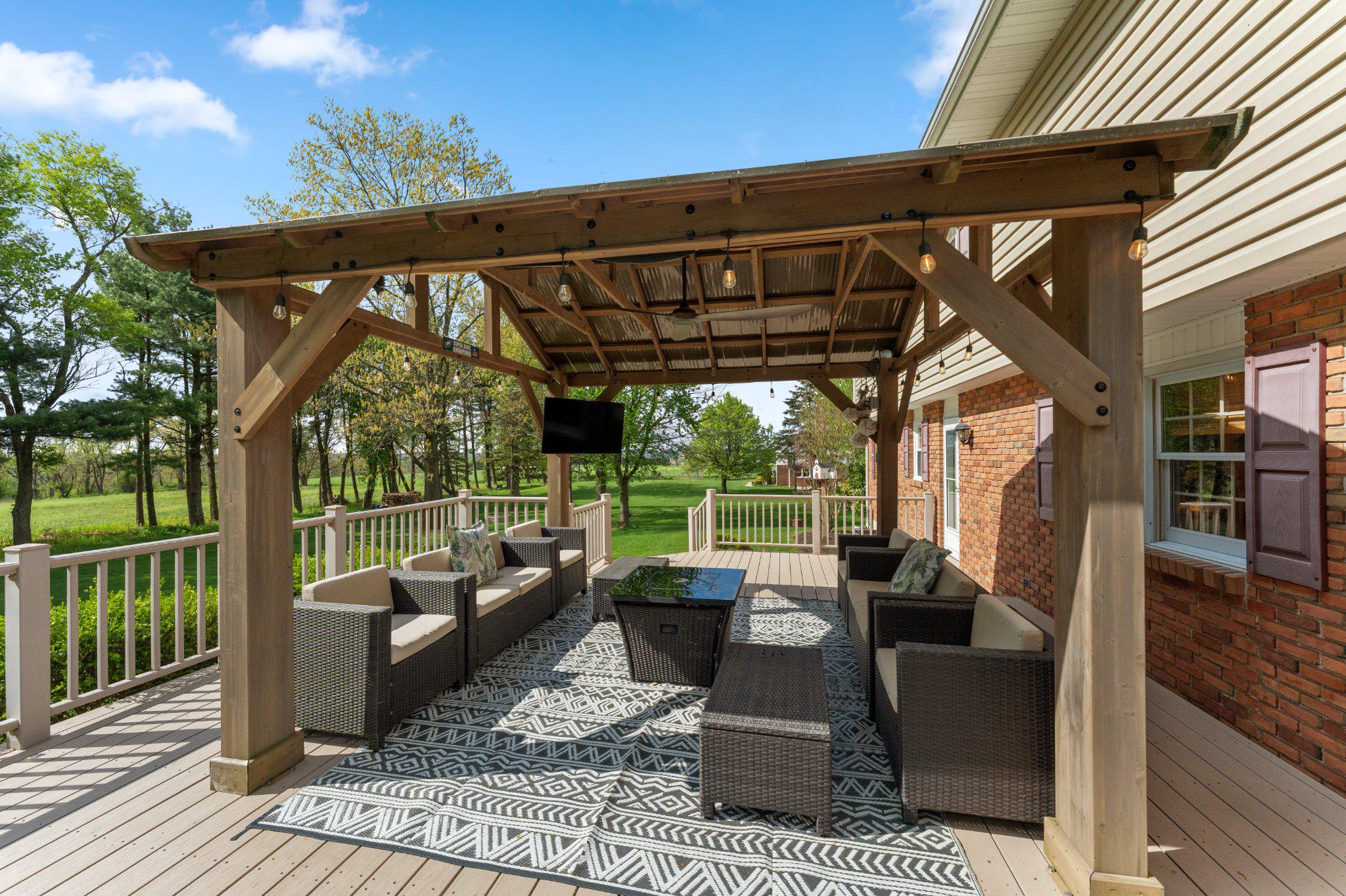 155 Miller Road Barto, PA 19504 - Photo 35 of 39 Trex Deck with Pergola
