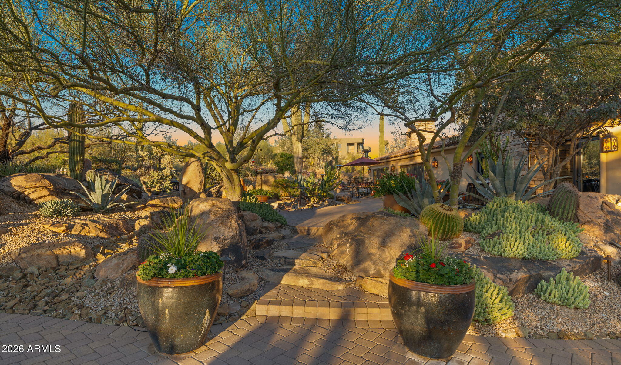 35035 Whileaway Road Carefree, AZ 85377 - Photo 12 of 64 a view of a potted plants on a patio