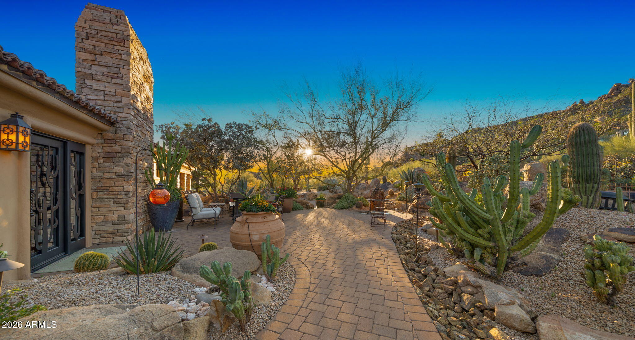 35035 Whileaway Road Carefree, AZ 85377 - Photo 17 of 64 a view of a back yard of the house