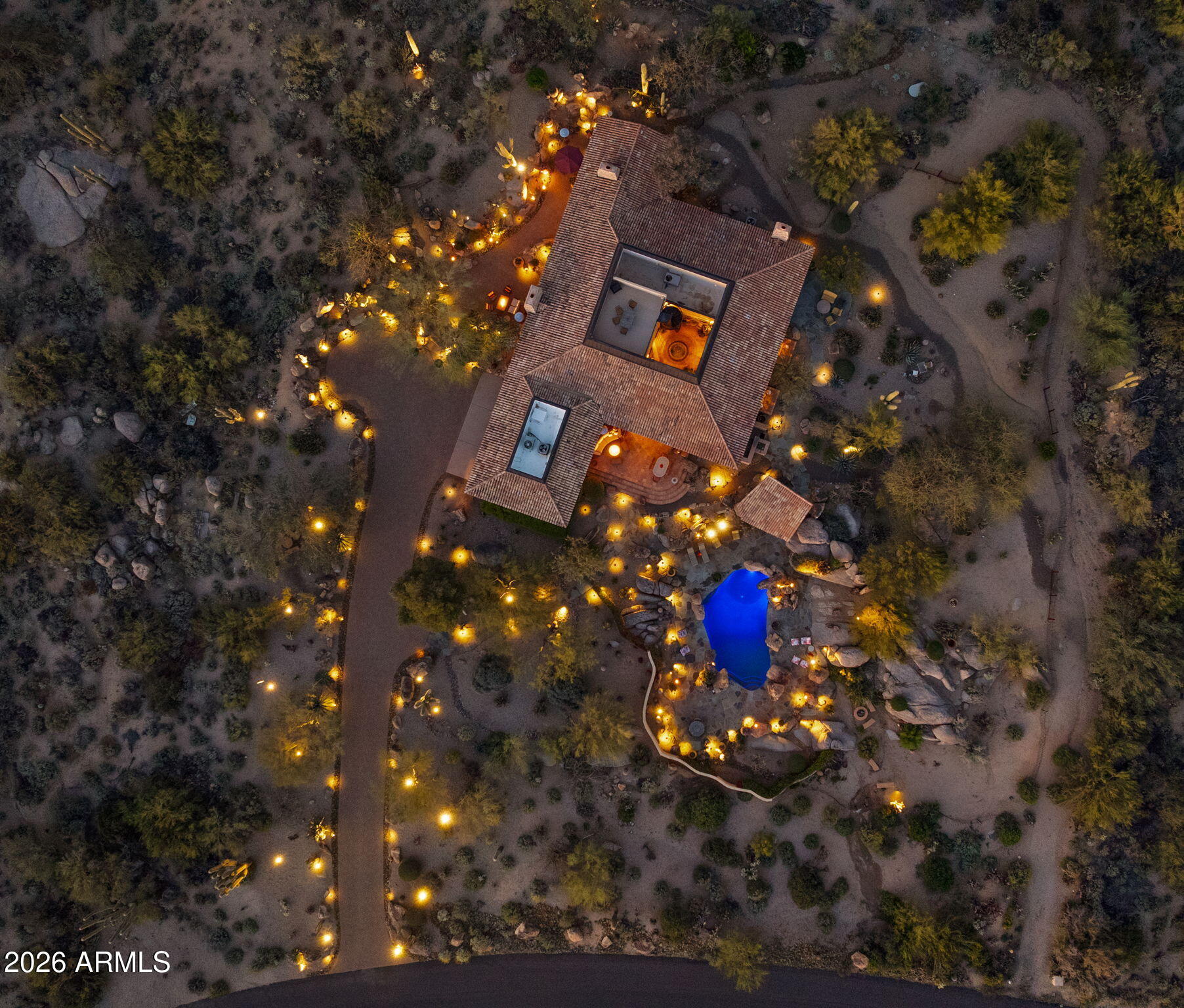 35035 Whileaway Road Carefree, AZ 85377 - Photo 7 of 64 a bird view of a house