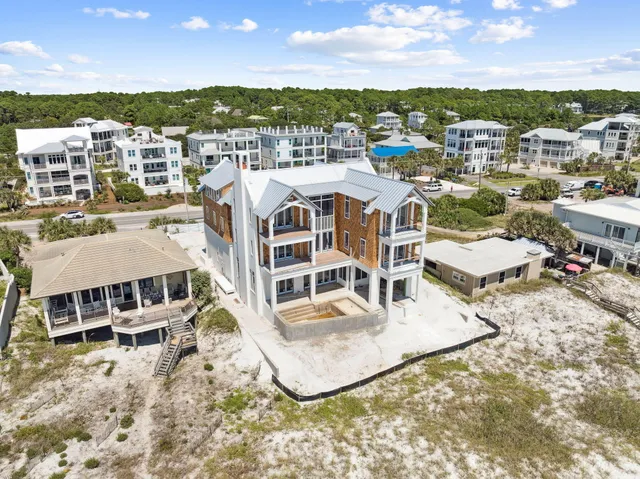 a view of a city with tall buildings