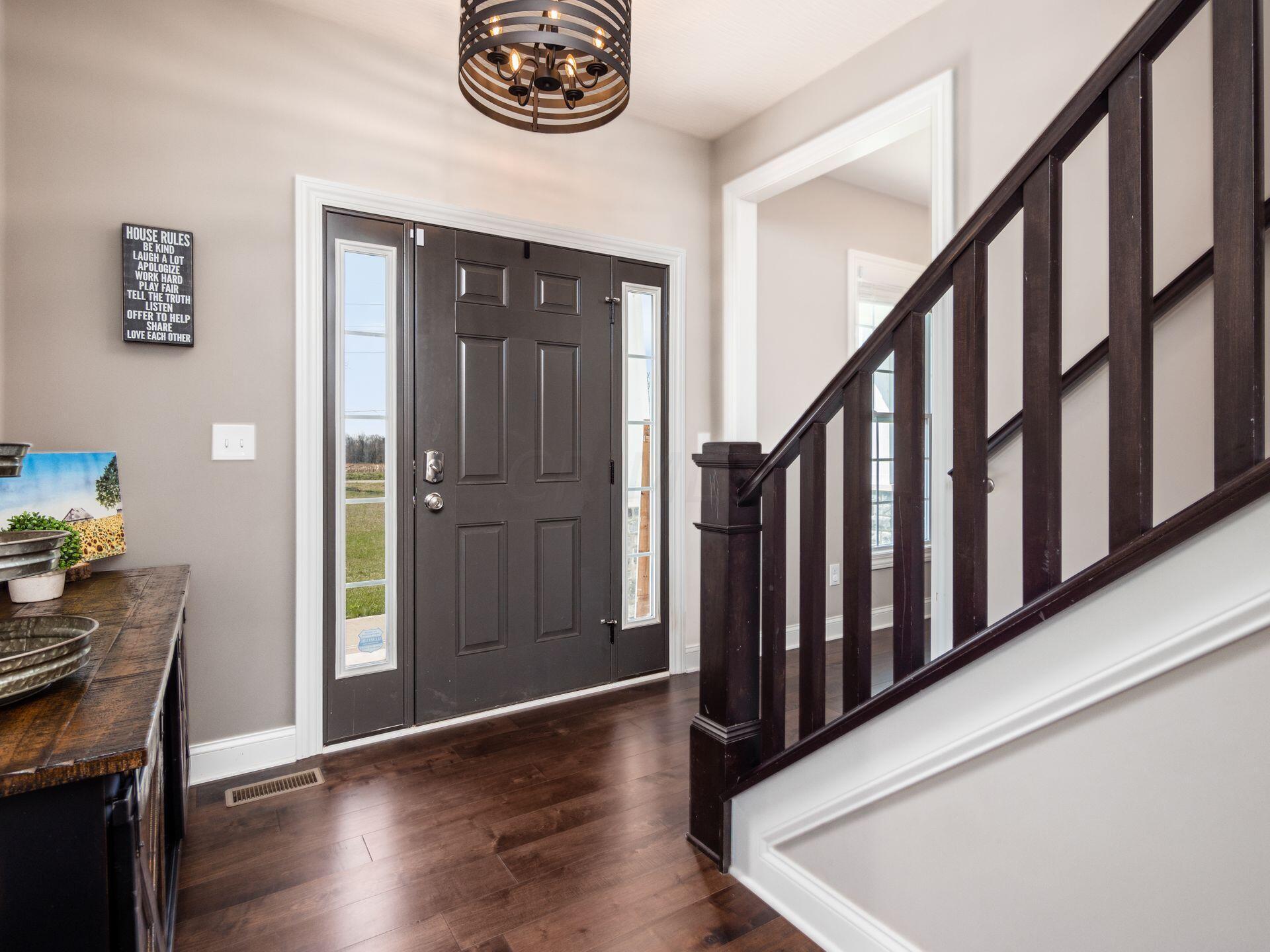 5408 Refugee Road Baltimore, OH 43105 - Photo 13 of 58 Front Door w/ Sidelights - Flex Room Is On The Right