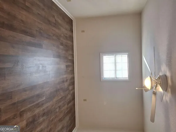 a bathroom with a window