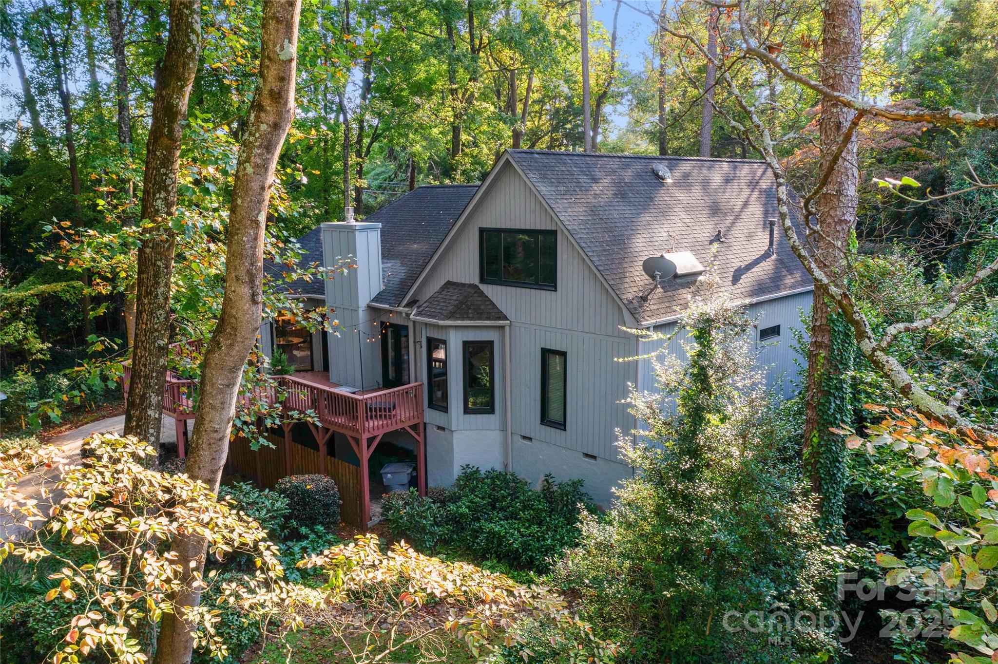 5123 Randolph Road Charlotte, NC 28211 - Photo 24 of 30 aerial view of a house with a yard and large trees