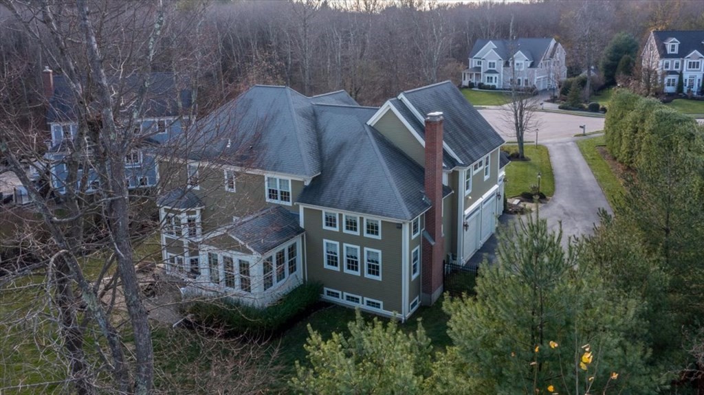 9 Laurel Ridge Lane Shrewsbury, MA 01545 - Photo 36 of 41 an aerial view of residential house with outdoor space and trees around