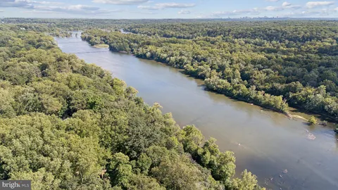 a view of a lake with a mountain
