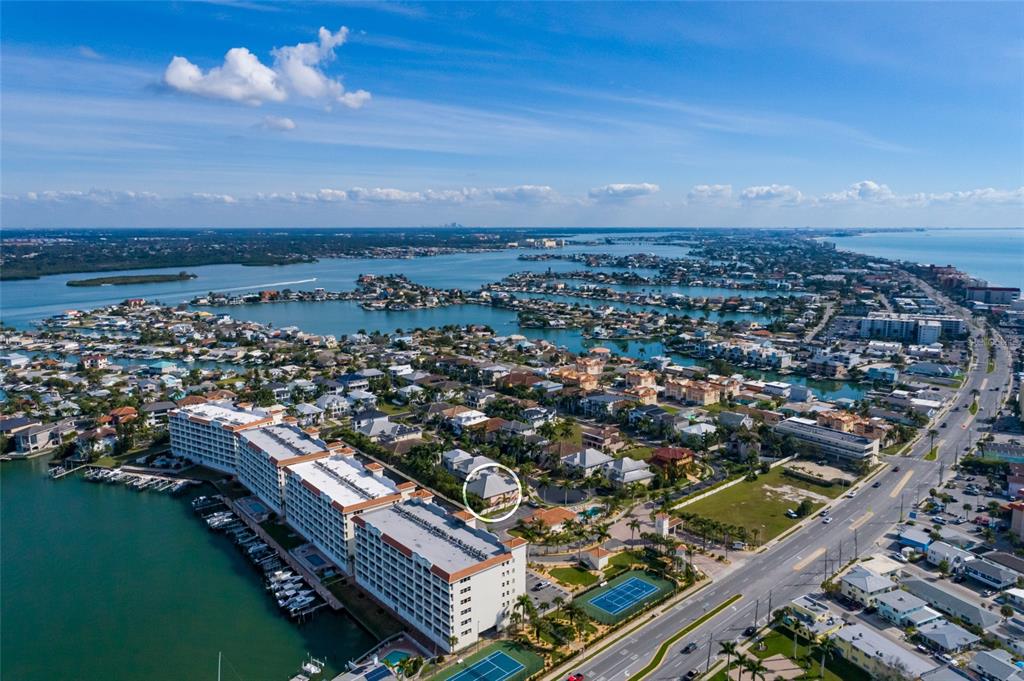 102 Wimbledon Court Redington Shores, FL 33708 - Photo 61 of 66 an aerial view of a city