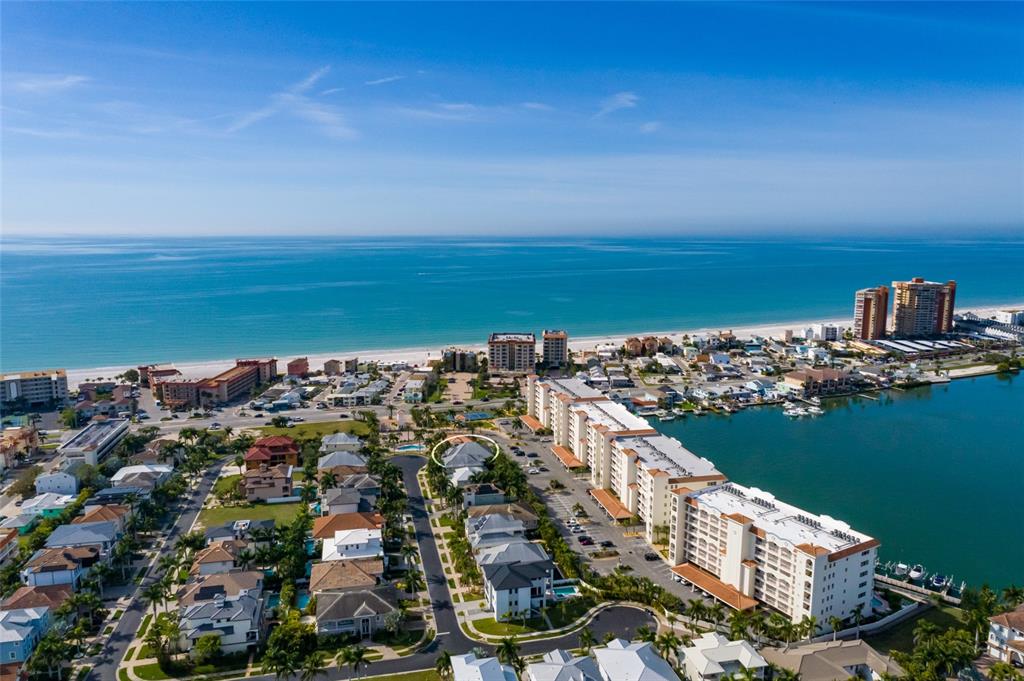 102 Wimbledon Court Redington Shores, FL 33708 - Photo 63 of 66 a view of a city and ocean view