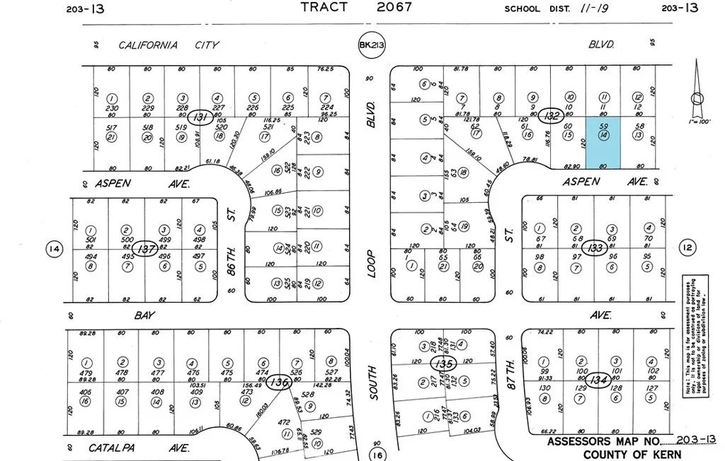 0 Aspen Edwards, CA 93523 - Photo 2 of 5 Assessor's Map
