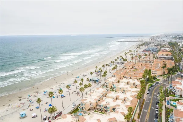 a view of an ocean beach