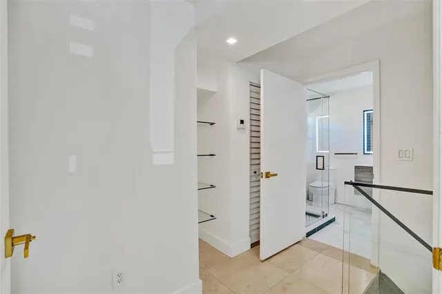 a view of hallway with stairs