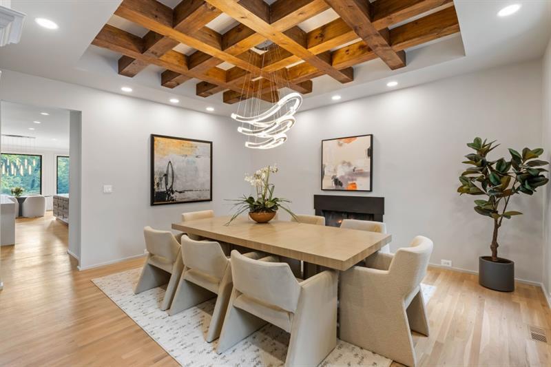 1430 North Harris Ridge Northwest Atlanta, GA 30327 - Photo 17 of 60 a view of a dining room with furniture and wooden floor