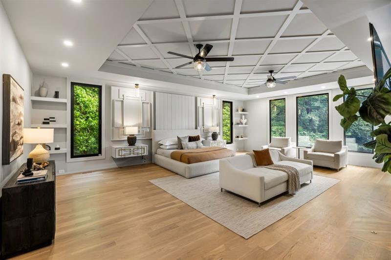 1430 North Harris Ridge Northwest Atlanta, GA 30327 - Photo 20 of 60 a living room with furniture and a chandelier
