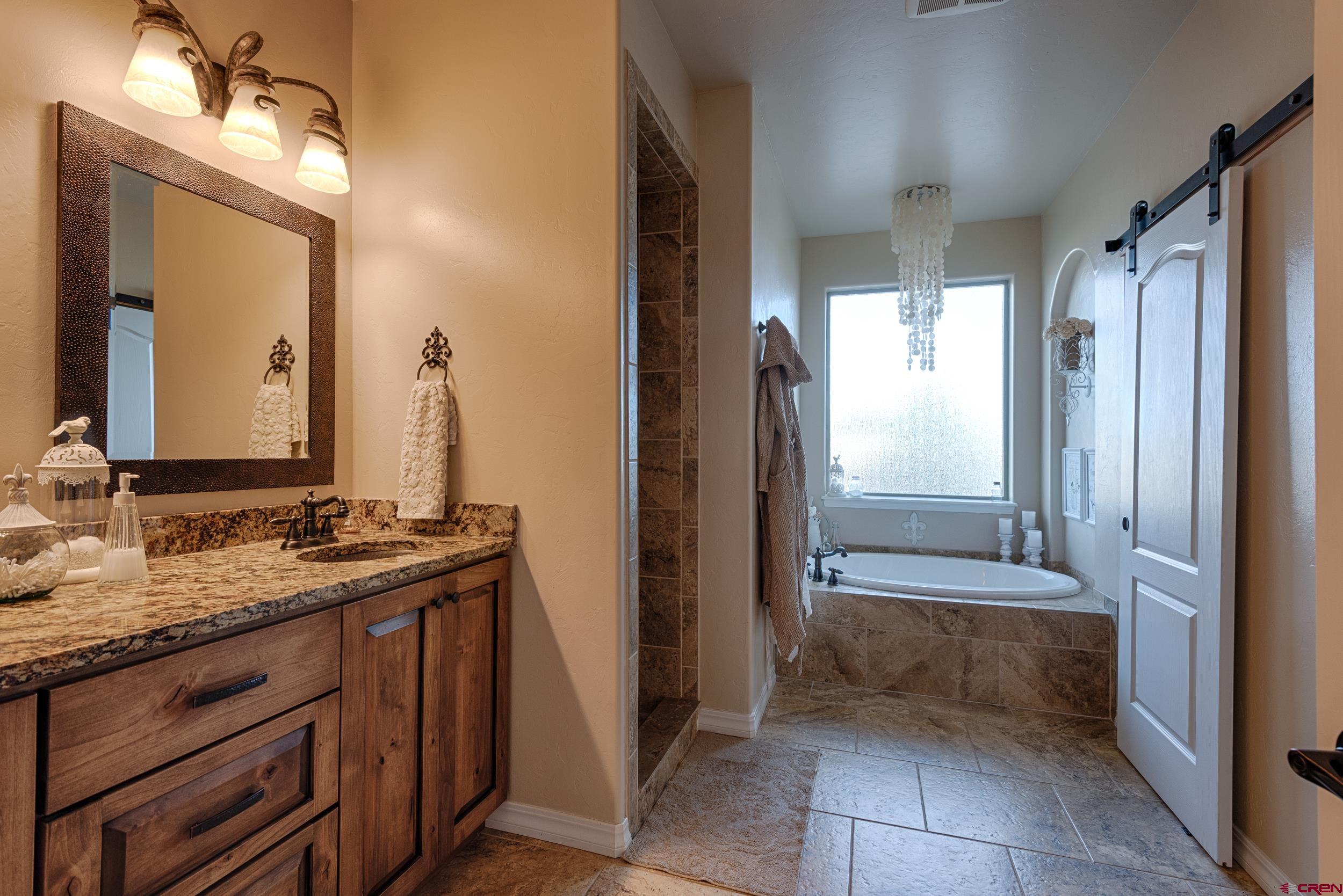 13287 6160th Road Montrose, CO 81403 - Photo 9 of 35 a bathroom with a tub sink and mirror