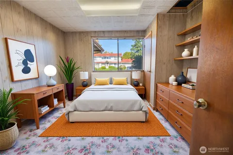 a room with pool table