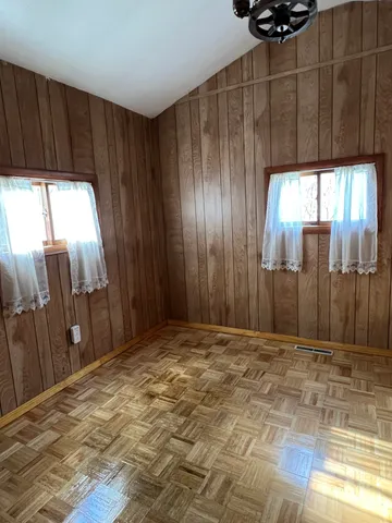 a view of a utility room with a window