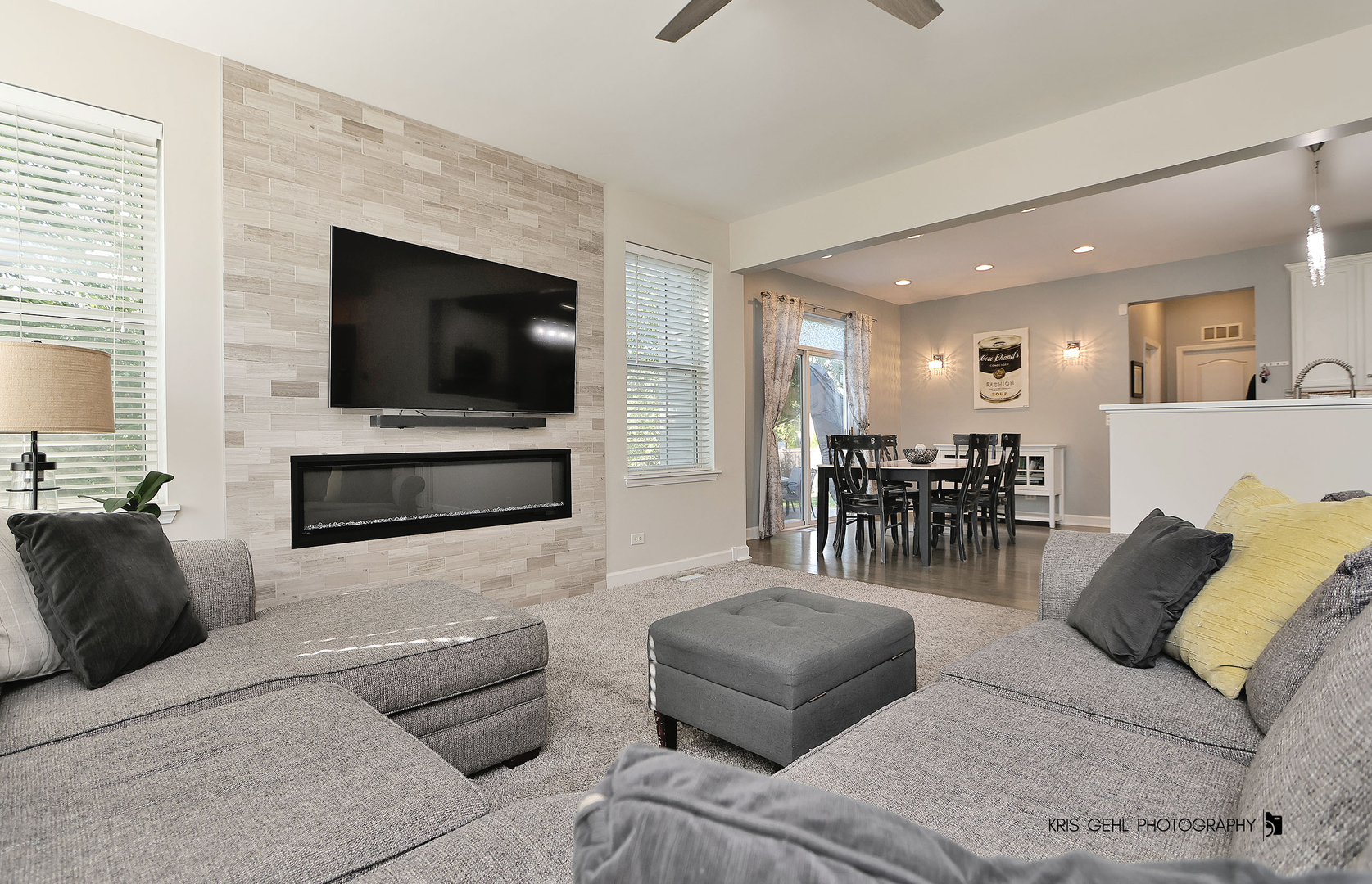 2800 Sweet Clover Way Wauconda, IL 60084 - Photo 7 of 32 a living room with furniture and a flat screen tv