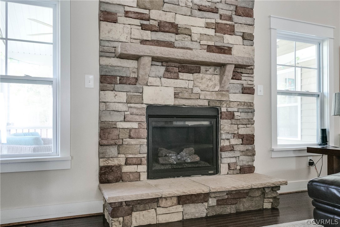 3237 Barkham Drive Midlothian, VA 23112 - Photo 11 of 48 a room with fireplace and a wooden floor