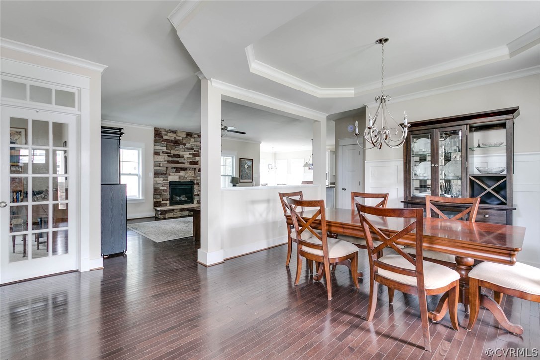 3237 Barkham Drive Midlothian, VA 23112 - Photo 4 of 48 a view of a dining room with furniture and wooden floor