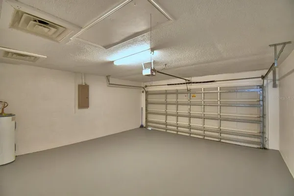a view of a garage