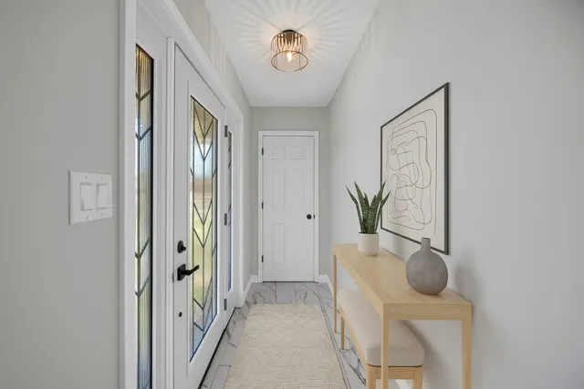 a view of an empty room