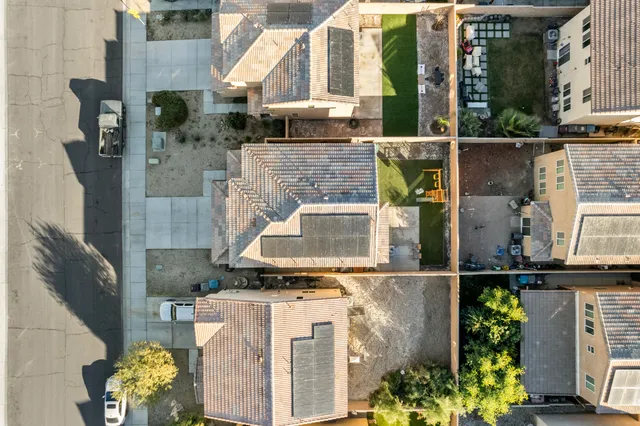 a front view of a house with outdoor space