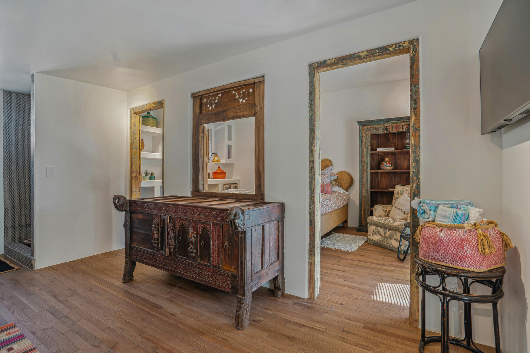 71607 Sahara Road Rancho Mirage, CA 92270 - Photo 56 of 63 a view of a bedroom with furniture window and wooden floor