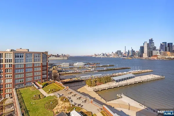 a view of a city with tall buildings