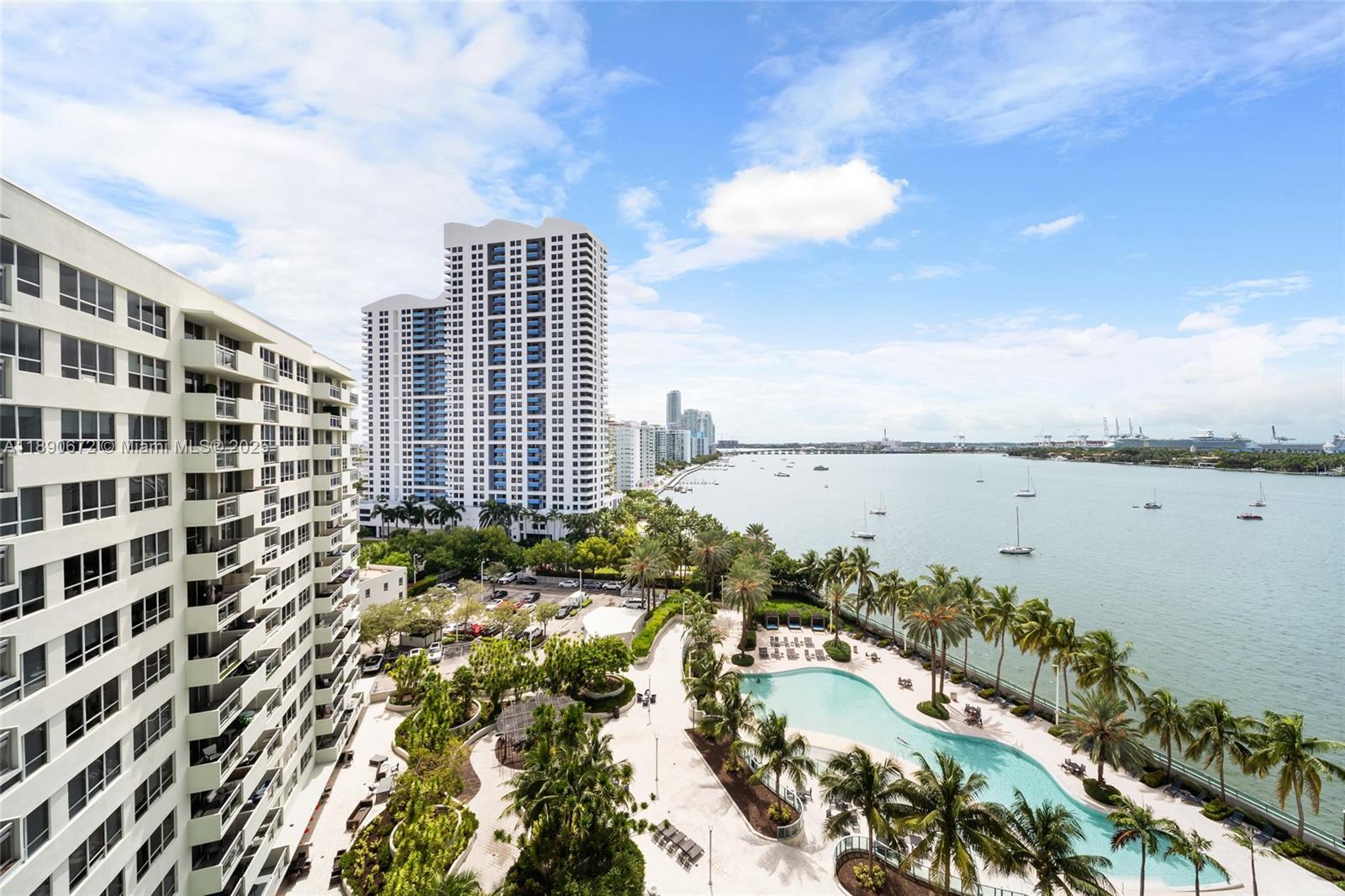 1500 Bay Road, Unit 1228S Miami Beach, FL 33139 - Photo 2 of 35 a view of a city with ocean