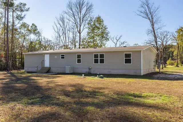 a backyard of a house