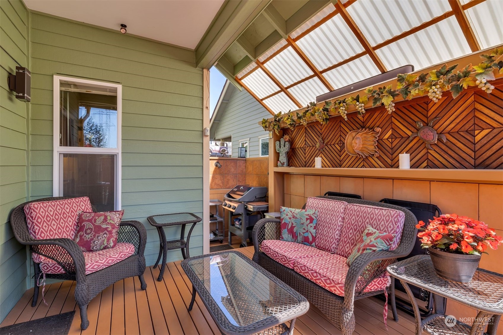 3807 Northeast 14th Street Renton, WA 98056 - Photo 20 of 34 a balcony with furniture and wooden floor