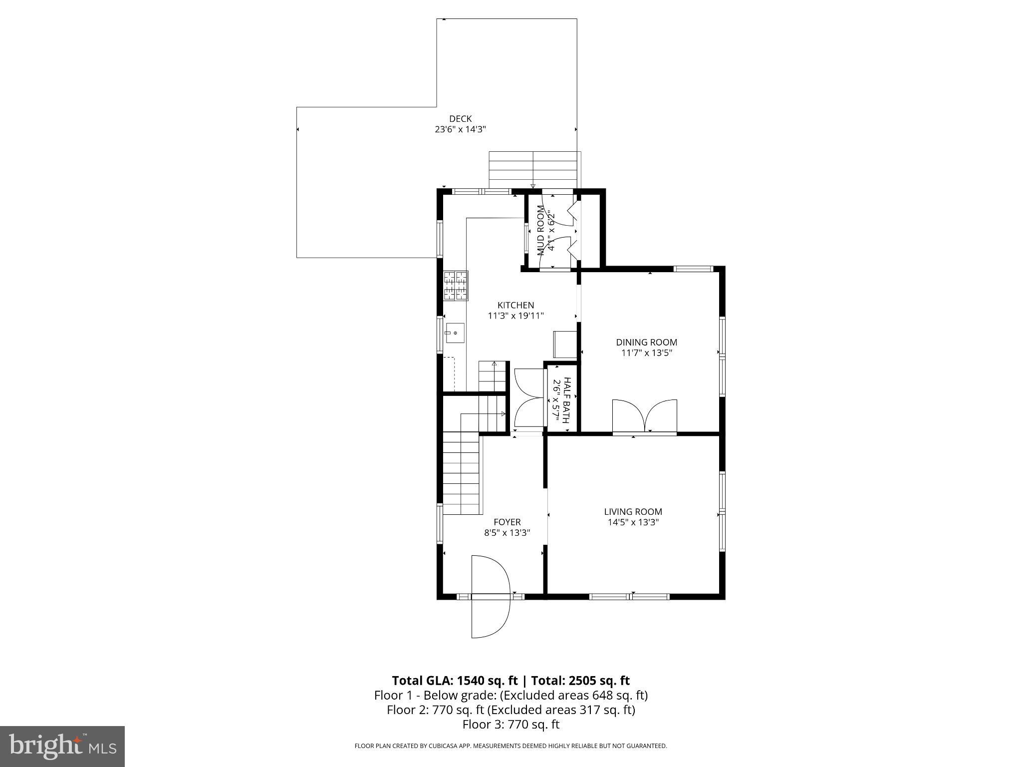 632 Plymouth Road Baltimore, MD 21229 - Photo 34 of 35 Spacious floor plan with outdoor deck.