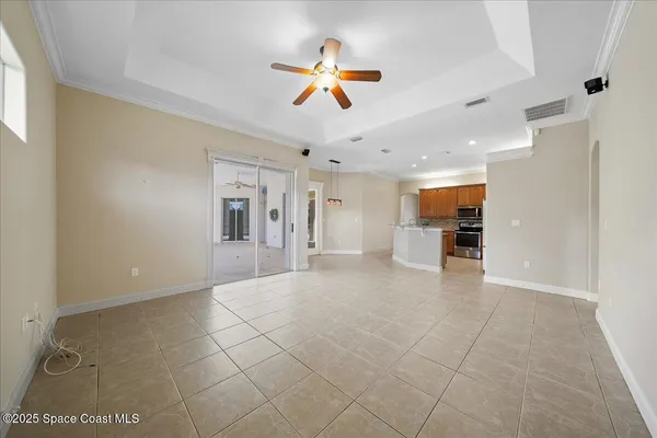 a view of an entryway of a room